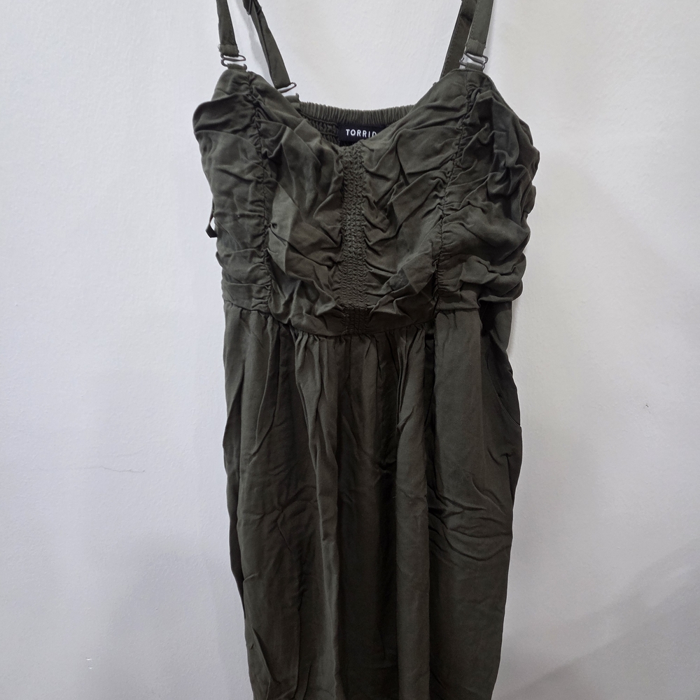 Torrid Olive Green Dress